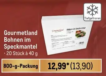 METRO Gourmetland Bohnen im Speckmantel 800 g Packung Angebot