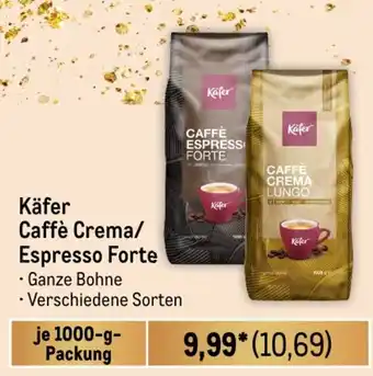 METRO Käfer Caffè Crema/ Espresso Forte 1000-g-Packung Angebot