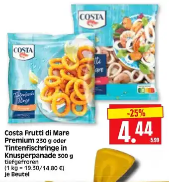 Edeka Herkules Costa Frutti di Mare Premium 230 g oder Tintenfischringe in Knusperpanade 300 g Angebot