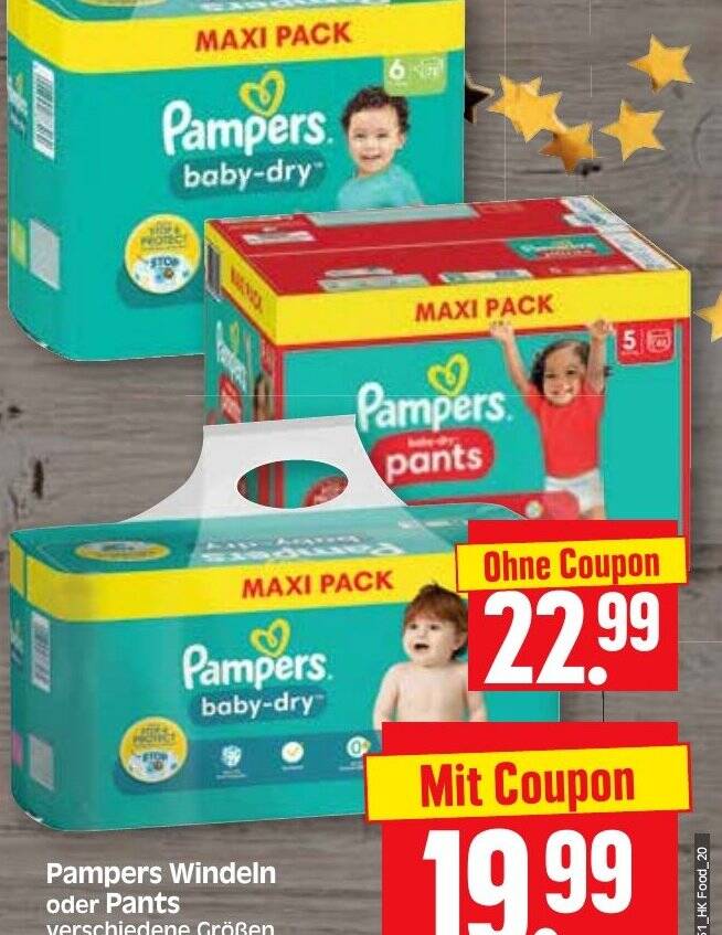 Pampers Windeln oder Pants Angebot bei Edeka Herkules