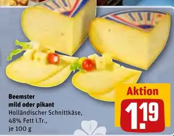 REWE Beemster mild oder pikant 100 g Angebot