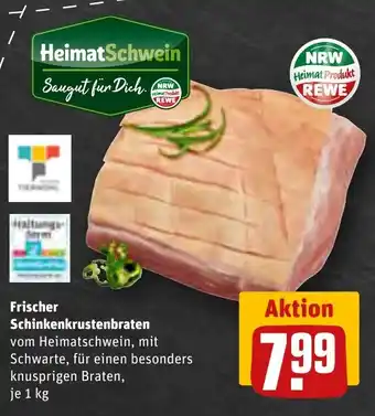 REWE Frischer Schinkenkrustenbraten 1 kg Angebot