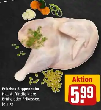 REWE Frisches Suppenhuhn 1 kg Angebot