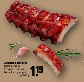 REWE American Spare Ribs 100 g Angebot