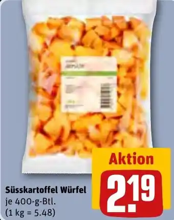 REWE Süsskartoffel Würfel 400-g-Btl. Angebot