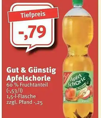 Feneberg Gut & Günstig Apfelschorle Angebot