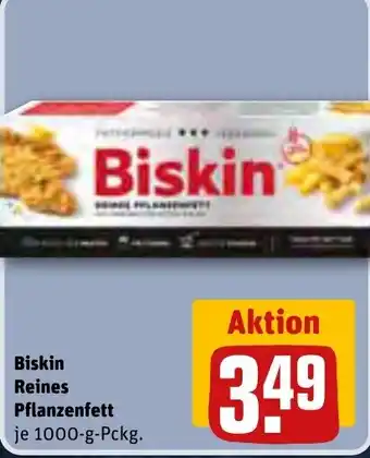 REWE Biskin Reines Pflanzenfett 1000-g-Pckg. Angebot