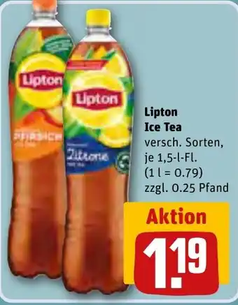 REWE Lipton Ice Tea 1,5-l-Fl. Angebot