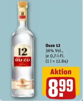 REWE Ouzo 12 0,7-l-Fl. Angebot