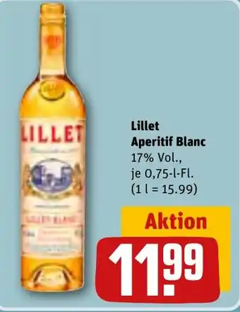 REWE Lillet Aperitif Blanc 0,75-l-Fl. Angebot