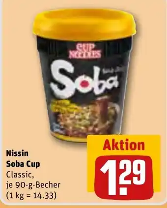 REWE Nissin Soba Cup  90 g Becher Angebot