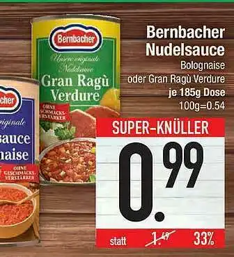 Marktkauf Bernbacher Nudelsauce Angebot