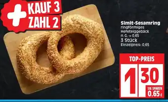 Edeka Simit-Sesamring 3 Stück Angebot