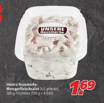 Marktkauf Unsere Hausmarke: Metzgerfleischsalat Angebot