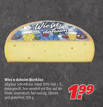 Marktkauf Wies'n Dahoim Bierkäse Angebot