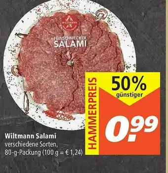 Marktkauf Wiltmann Salami Angebot