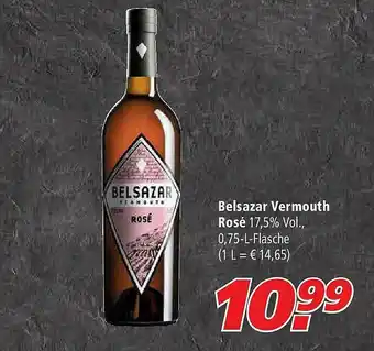 Marktkauf Belsazar Vermouth Rosé Angebot