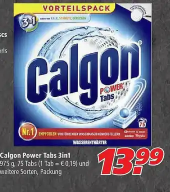 Marktkauf Calgon Power Tabs 3in1 Angebot