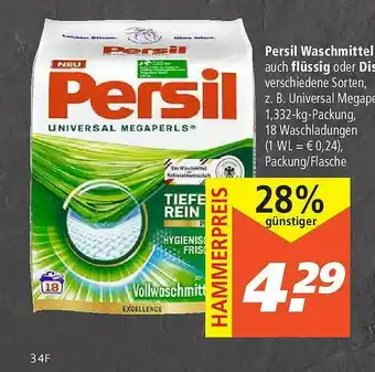 Marktkauf Persil Waschmittel Auch Flüssig Oder Discs Angebot