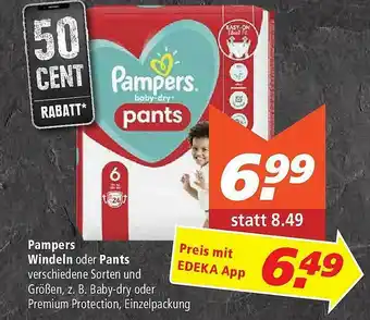 Marktkauf Pampers Windeln Oder Pants Angebot