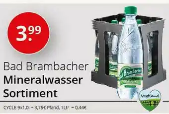 Sagasser Bad Brambacher Mineralwasser Sortiment Angebot