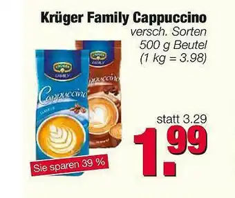 Edeka Scherer Krüger Family Cappuccino Angebot