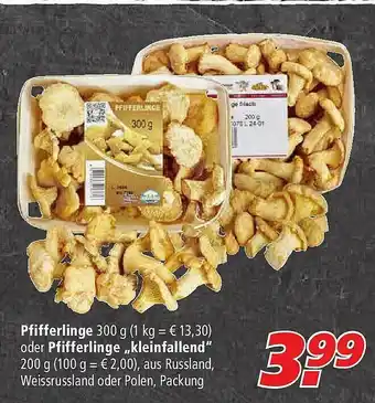 Marktkauf Pfifferlinge Oder Pfifferlinge „kleinfallend” Angebot