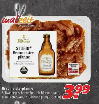 Marktkauf Braumeisterpfanne Bitburger Angebot