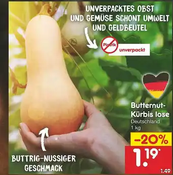 Netto Marken-Discount Butternut-kürbis Lose Angebot