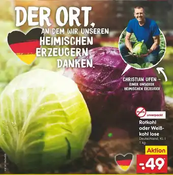 Netto Marken-Discount Rotkohl Oder Weißkohl Lose Angebot