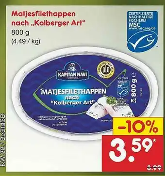 Netto Marken-Discount Matjesfilethappen Nach „kolberger Art” Angebot