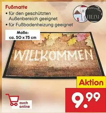 Netto Marken-Discount Fußmatte Angebot