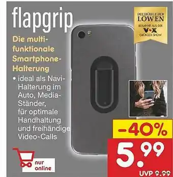 Netto Marken-Discount Flapgrip Die Multifunktionale Smartphone-halterung Angebot