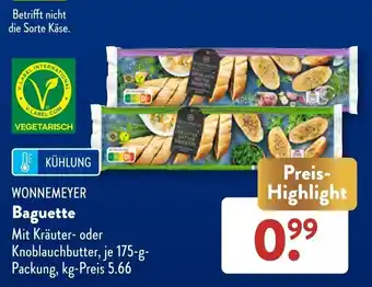 Aldi Süd WONNEMEYER Baguette 175 g Packung Angebot