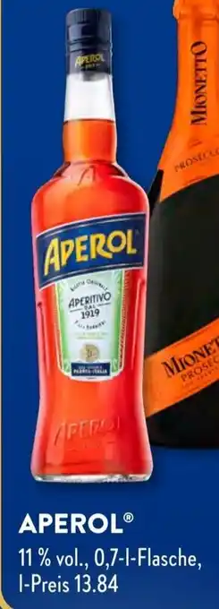 Aldi Süd APEROL 0,7 l Flasche Angebot