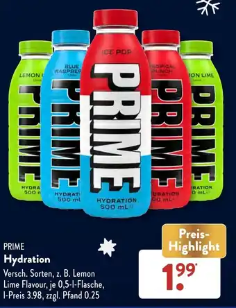 Aldi Süd PRIME Hydration 0,5 l Flasche Angebot