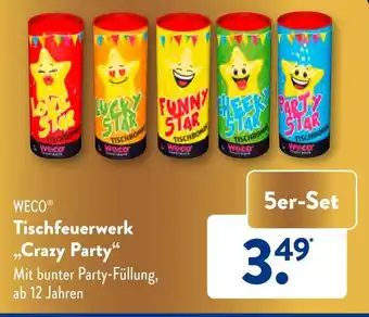 Aldi Süd WECO Tischfeuerwerk ,,Crazy Party" 5er-Set Angebot