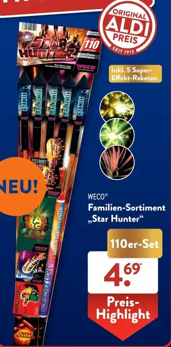 Aldi Süd WECO Familien-Sortiment ,,Star Hunter" 110er-Set Angebot