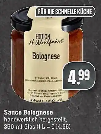 Scheck-in-Center Sauce Bolognese Angebot