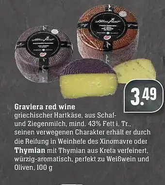 Scheck-in-Center Graviera Red Wine Angebot