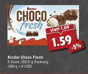 Scheck-in-Center Kinder Choco Fresh Angebot