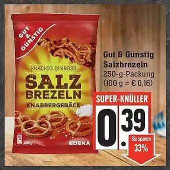 Scheck-in-Center Gut & Günstig Salzbrezeln Angebot