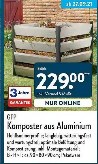 Aldi Nord Gfp Komposter Aus Aluminium Angebot