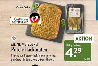 Aldi Nord Puten-hackbraten Angebot