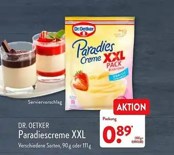 Aldi Nord Dr. Oetker Paradiescreme Xxl Angebot