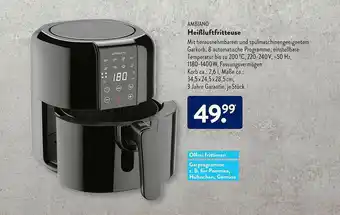 Aldi Süd Ambiano Heißfluftfritteuse Angebot