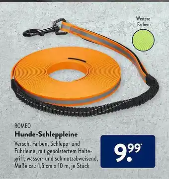 Aldi Süd Romeo Hunde-schleppleine Angebot