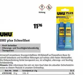 Conrad Uhu Plus Schnellfest Angebot