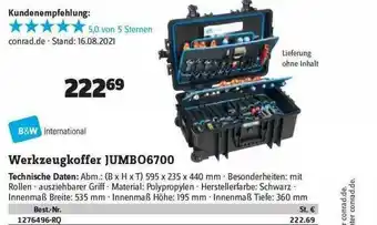 Conrad Werkzeugkoffer Jumbo6700 Angebot