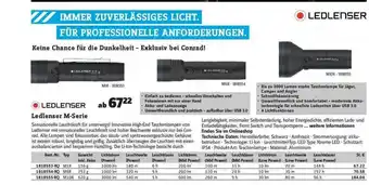 Conrad Ledlenser M-serie Angebot